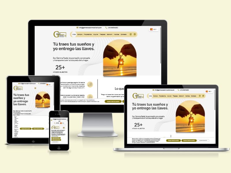 Nueva web Gemma Nadal Inmobiliaria